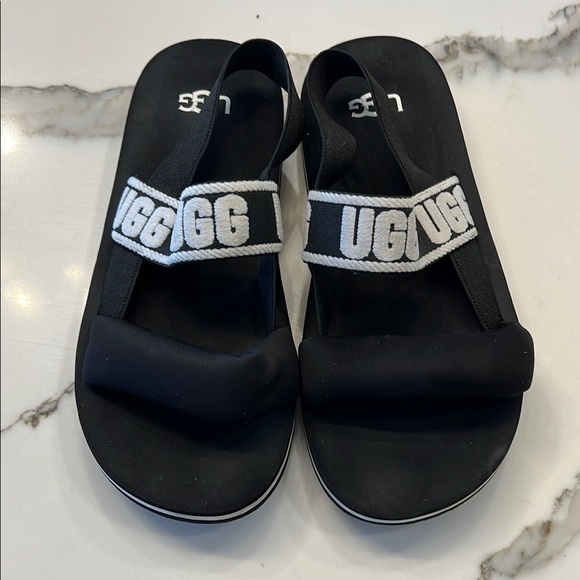 UGG Black Slide Sandals - Picture 2 of 5